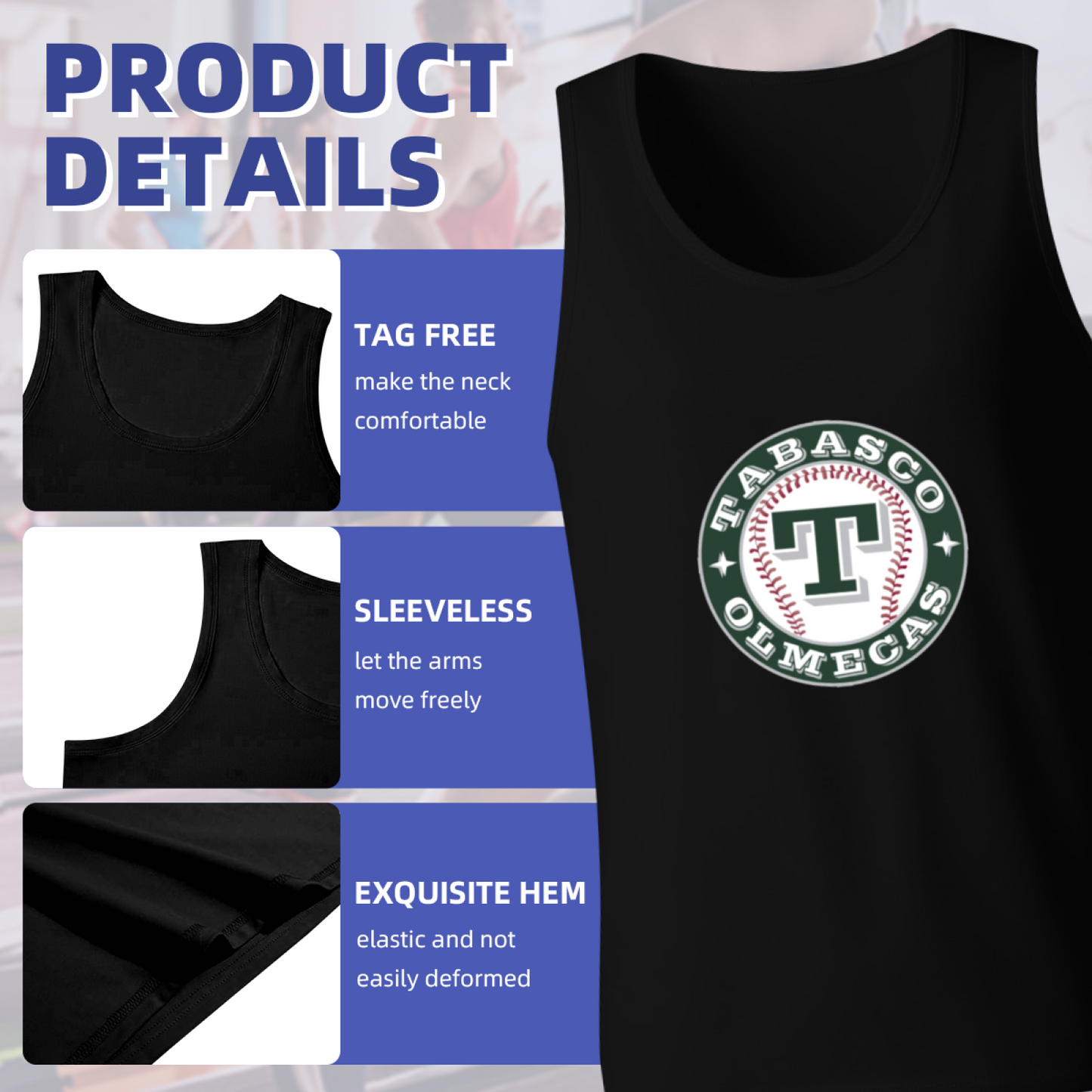 Olmecas de Tabasco Classic Baseball Logo Sport Tank