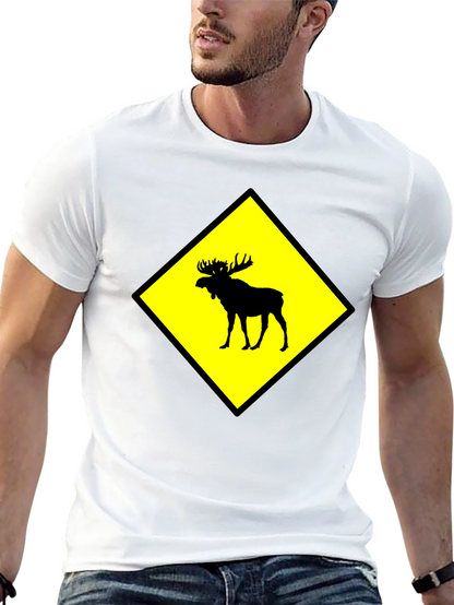 Moose Crossing Graphic T-Shirt