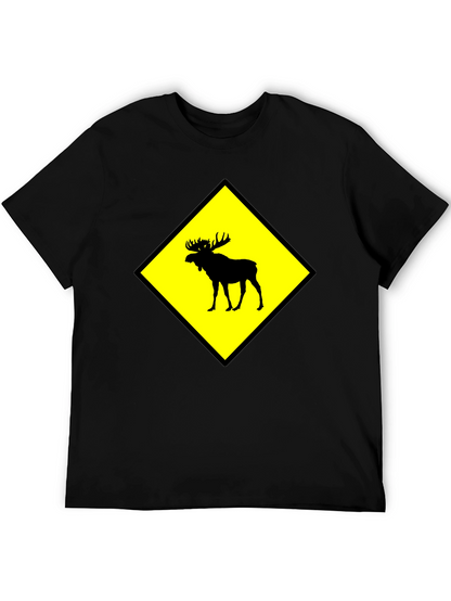 Moose Crossing Graphic T-Shirt