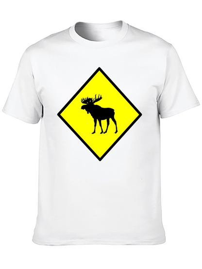 Moose Crossing Graphic T-Shirt