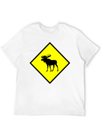 Moose Crossing Graphic T-Shirt