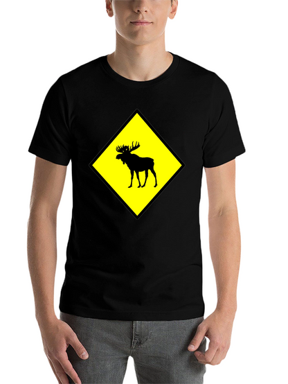 Moose Crossing Graphic T-Shirt