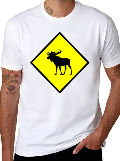 Moose Crossing Graphic T-Shirt