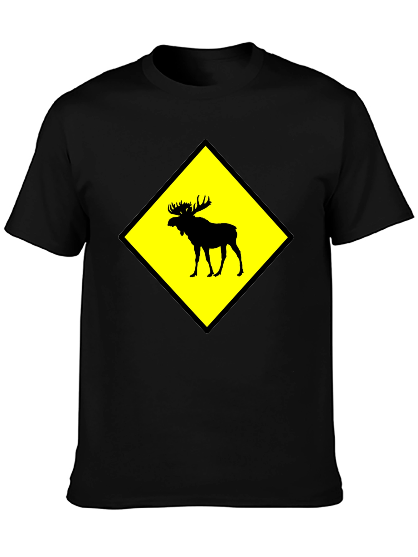 Moose Crossing Graphic T-Shirt