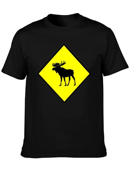 Moose Crossing Graphic T-Shirt