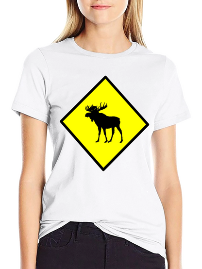 Moose Crossing Graphic T-Shirt