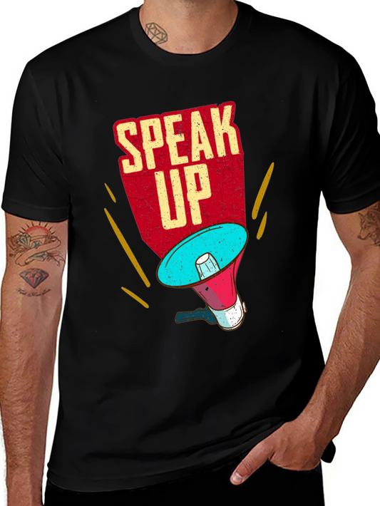 Speak Up T-Shirt - Megaphone Graphic Tee