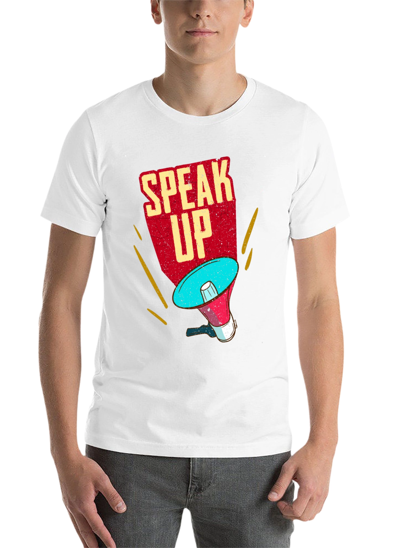 Speak Up T-Shirt - Megaphone Graphic Tee