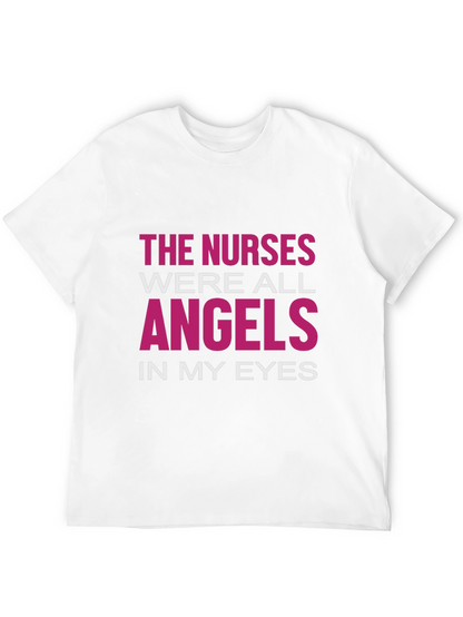 Nurses Are Angels T-Shirt - Black