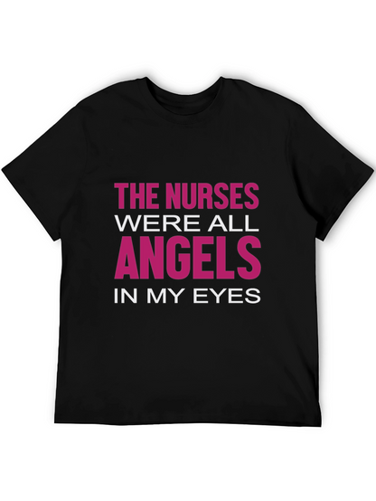 Nurses Are Angels T-Shirt - Black