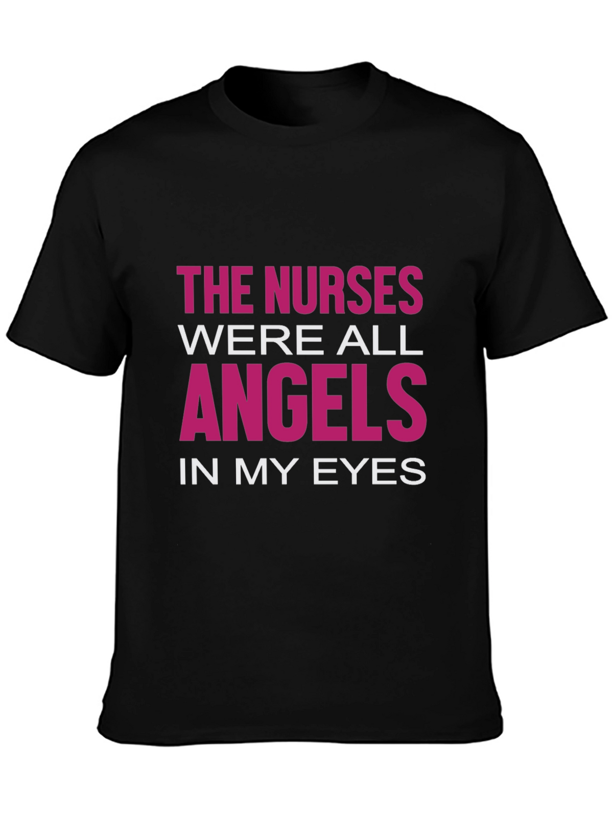 Nurses Are Angels T-Shirt - Black
