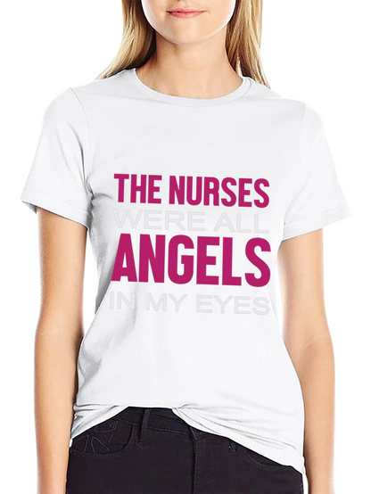 Nurses Are Angels T-Shirt - Black