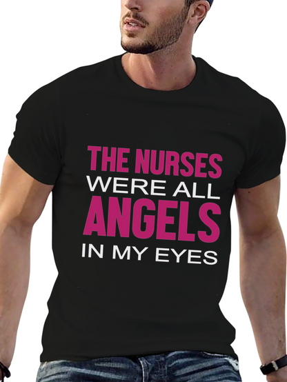 Nurses Are Angels T-Shirt - Black