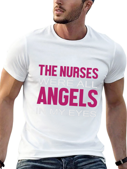 Nurses Are Angels T-Shirt - Black