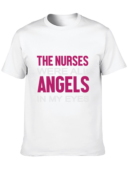 Nurses Are Angels T-Shirt - Black