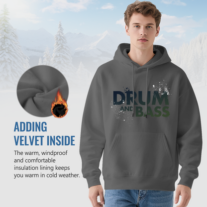 Drum And Bass Music Gray Hoodie, Soft Music Lover Wear