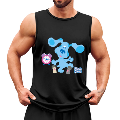 Blue¡¯s Clues Cartoon Nostalgic Kids Show Print Tank
