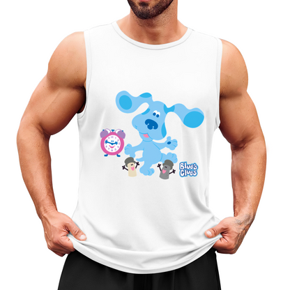 Blue¡¯s Clues Cartoon Nostalgic Kids Show Print Tank
