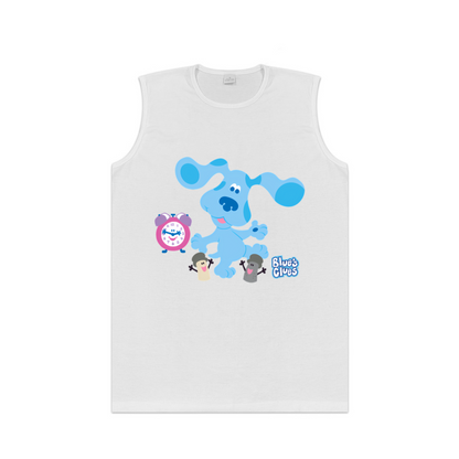 Blue¡¯s Clues Cartoon Nostalgic Kids Show Print Tank