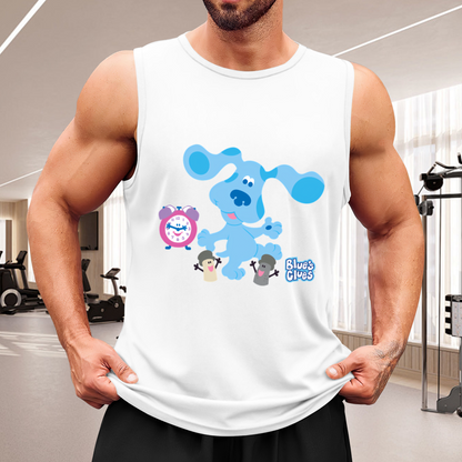 Blue¡¯s Clues Cartoon Nostalgic Kids Show Print Tank