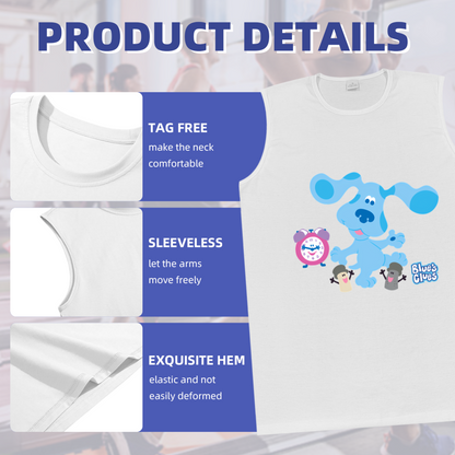 Blue¡¯s Clues Cartoon Nostalgic Kids Show Print Tank