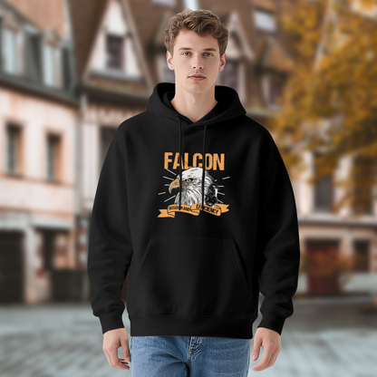 Falcon Eagle Wisdom And Efficiency Vintage Hoodie, Men¡¯s Cool Comfort Street Pullover