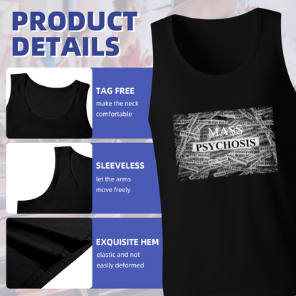 Mass Psychosis Dark Aesthetic Text Tank Top