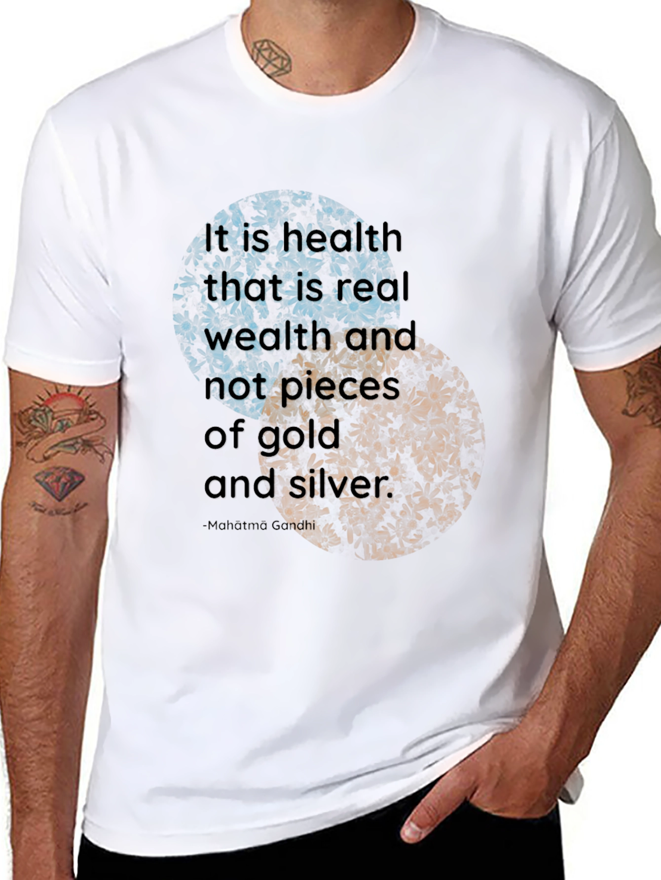 Health is Wealth T-Shirt - Motivational Quote