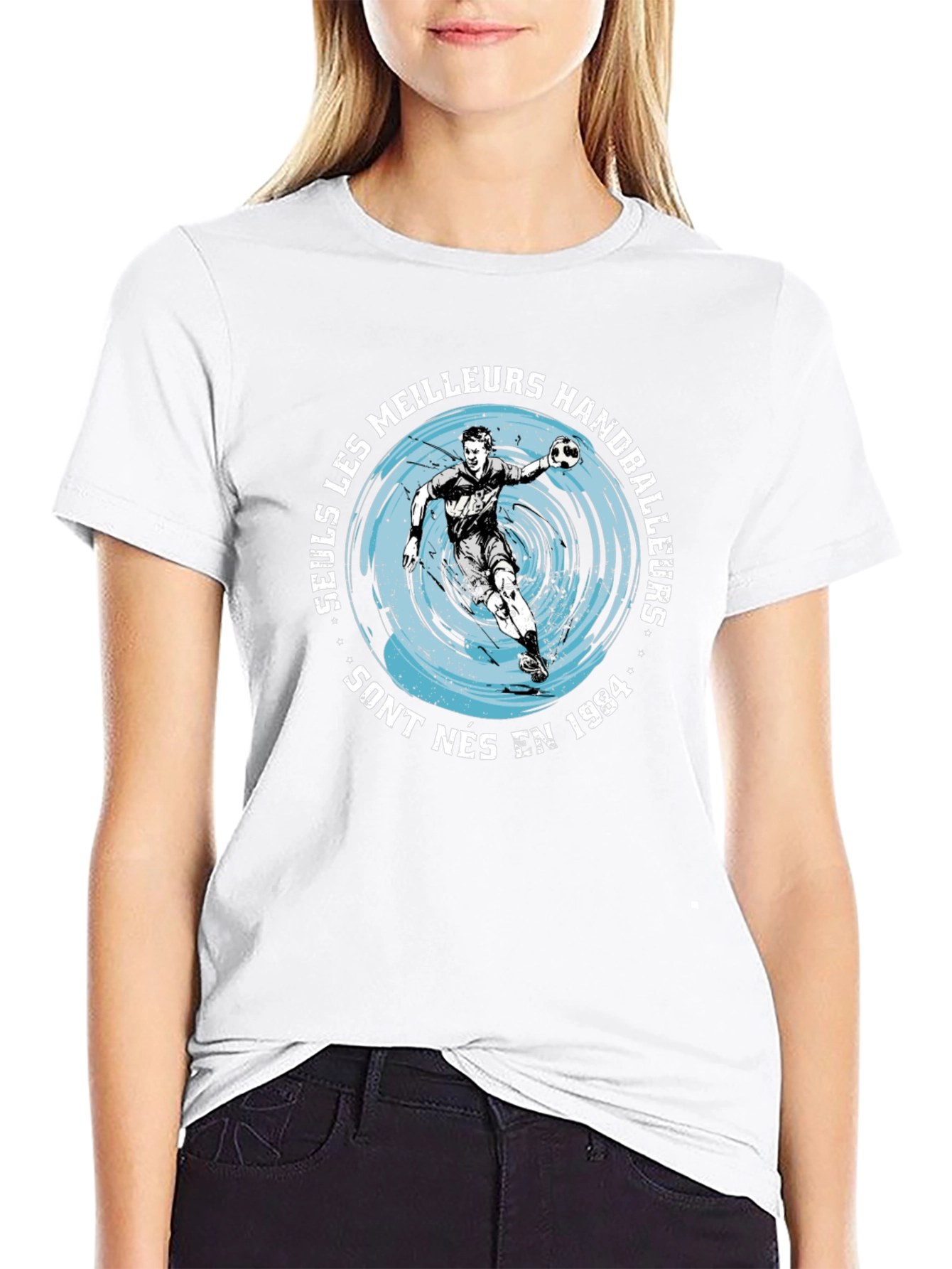 Handball Player Graphic T-Shirt - Born in 1984