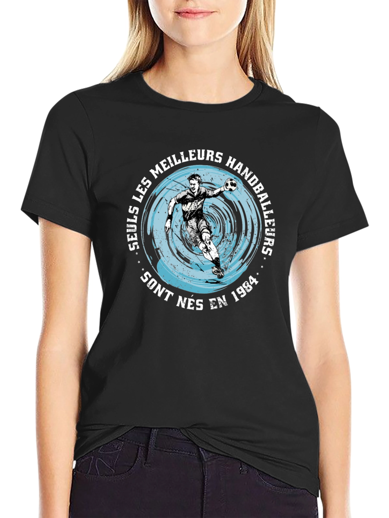 Handball Player Graphic T-Shirt - Born in 1984