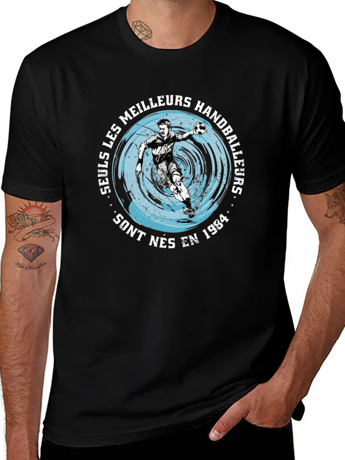 Handball Player Graphic T-Shirt - Born in 1984
