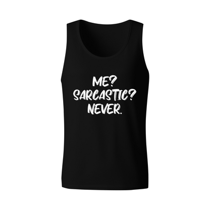 Me Sarcastic Never Funny Sassy Attitude Graphic Tank