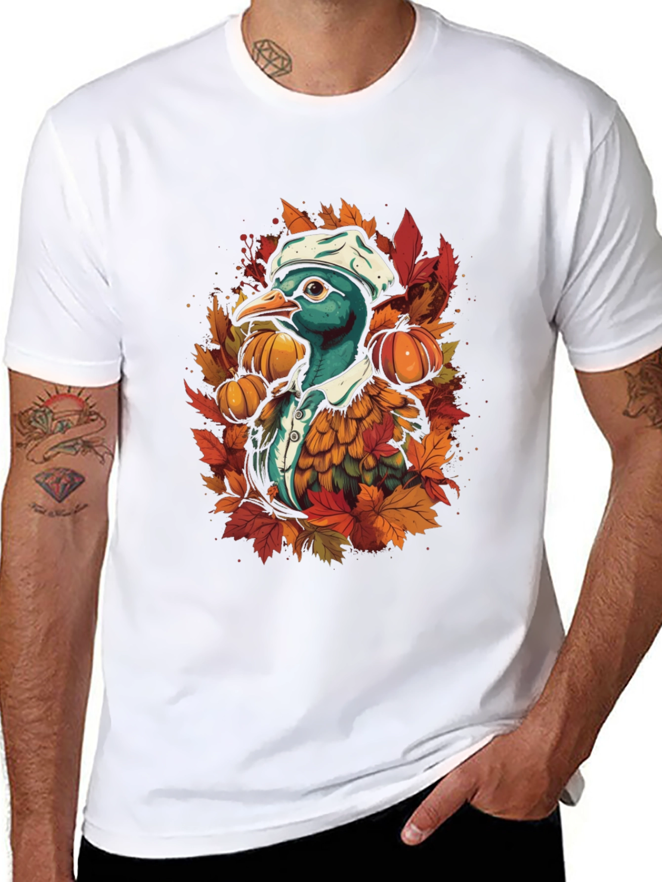 Autumn Duck Chef T-Shirt