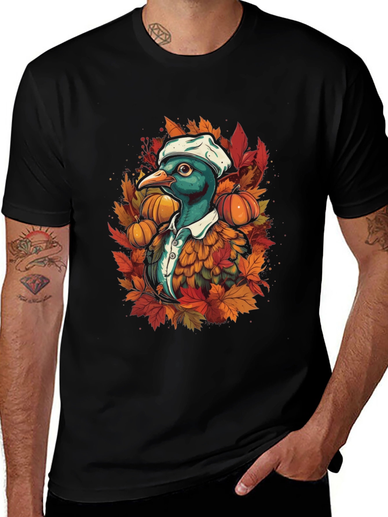 Autumn Duck Chef T-Shirt