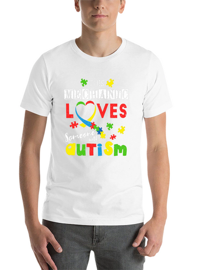 Mechanic Autism Awareness T-Shirt - Love & Support