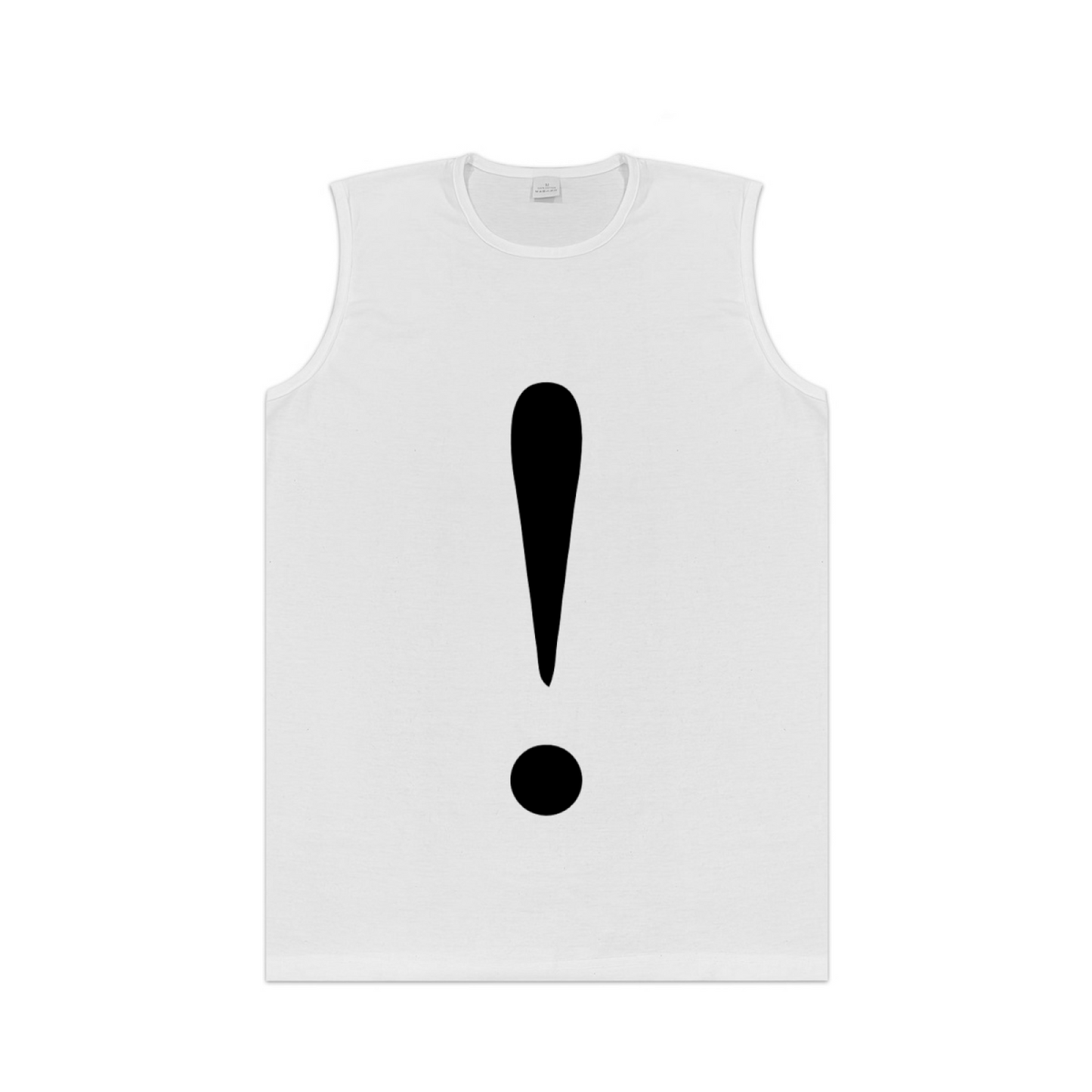 Minimalist Big Exclamation Mark Simple Graphic Men Tank Top