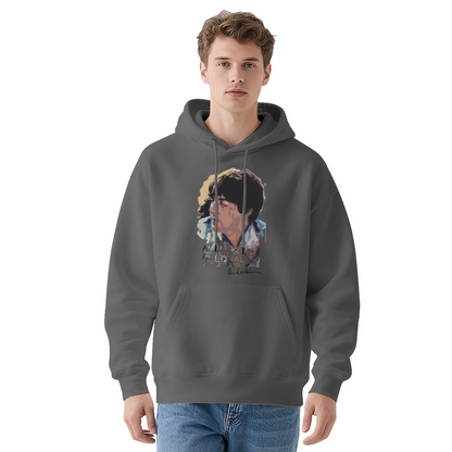 The Beatles Classic Lyric Portrait Black Hoodie, Soft Nostalgic Music Fan Pullover