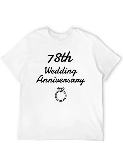 78th Wedding Anniversary Black T-Shirt