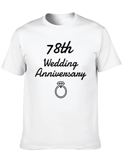 78th Wedding Anniversary Black T-Shirt