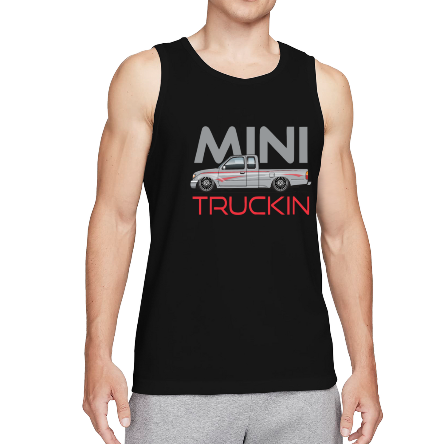 Mini Truckin Mini Pickup Truck Car Guy Tank Top