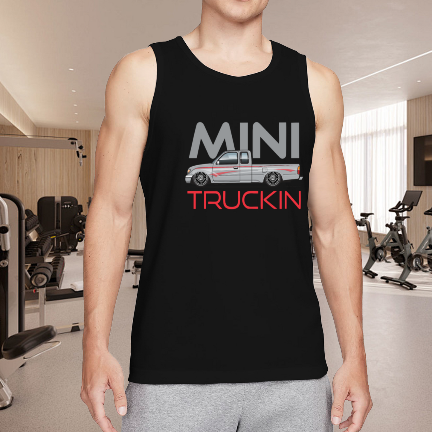 Mini Truckin Mini Pickup Truck Car Guy Tank Top