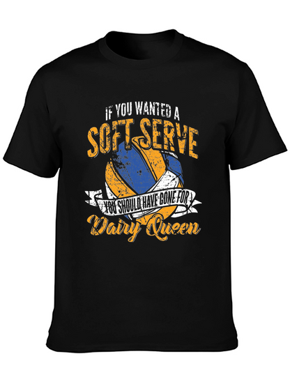 Soft Serve Volleyball T-Shirt - Dairy Queen Humor