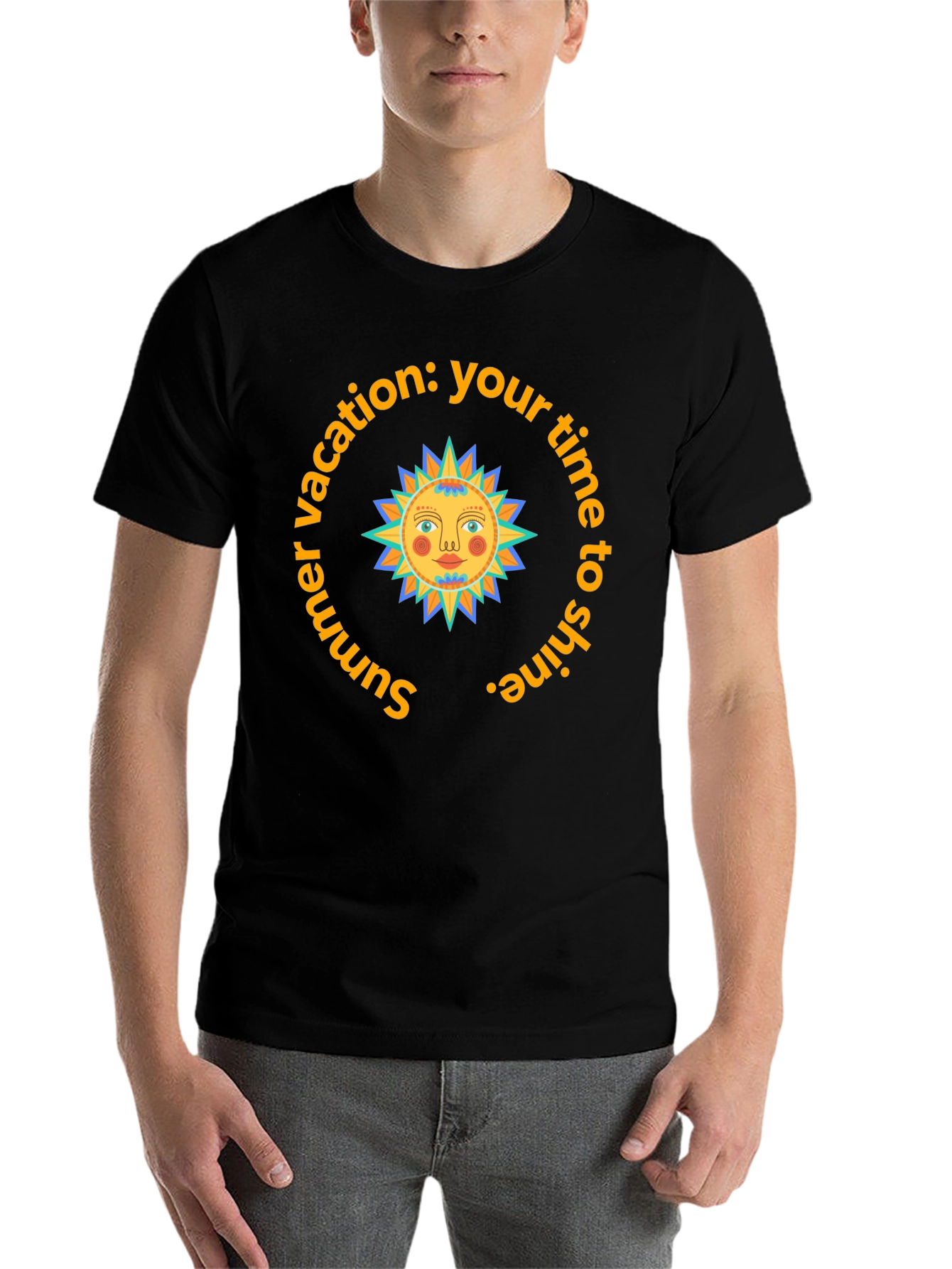 Summer Vacation Sun Graphic T-Shirt