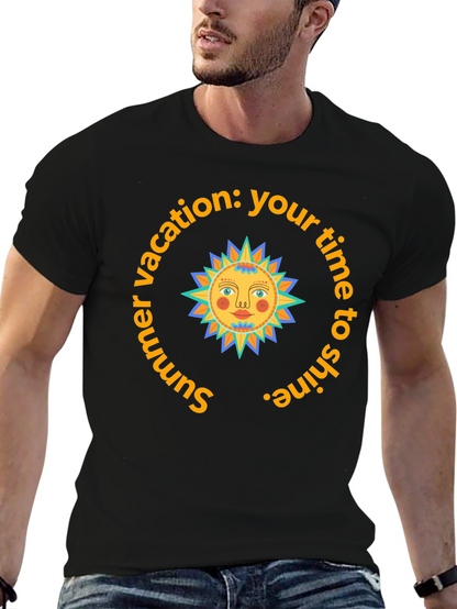 Summer Vacation Sun Graphic T-Shirt