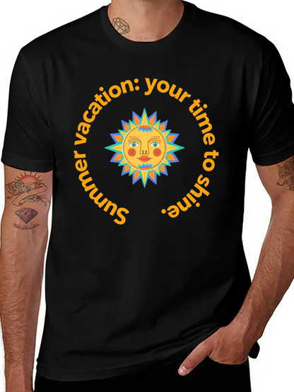 Summer Vacation Sun Graphic T-Shirt