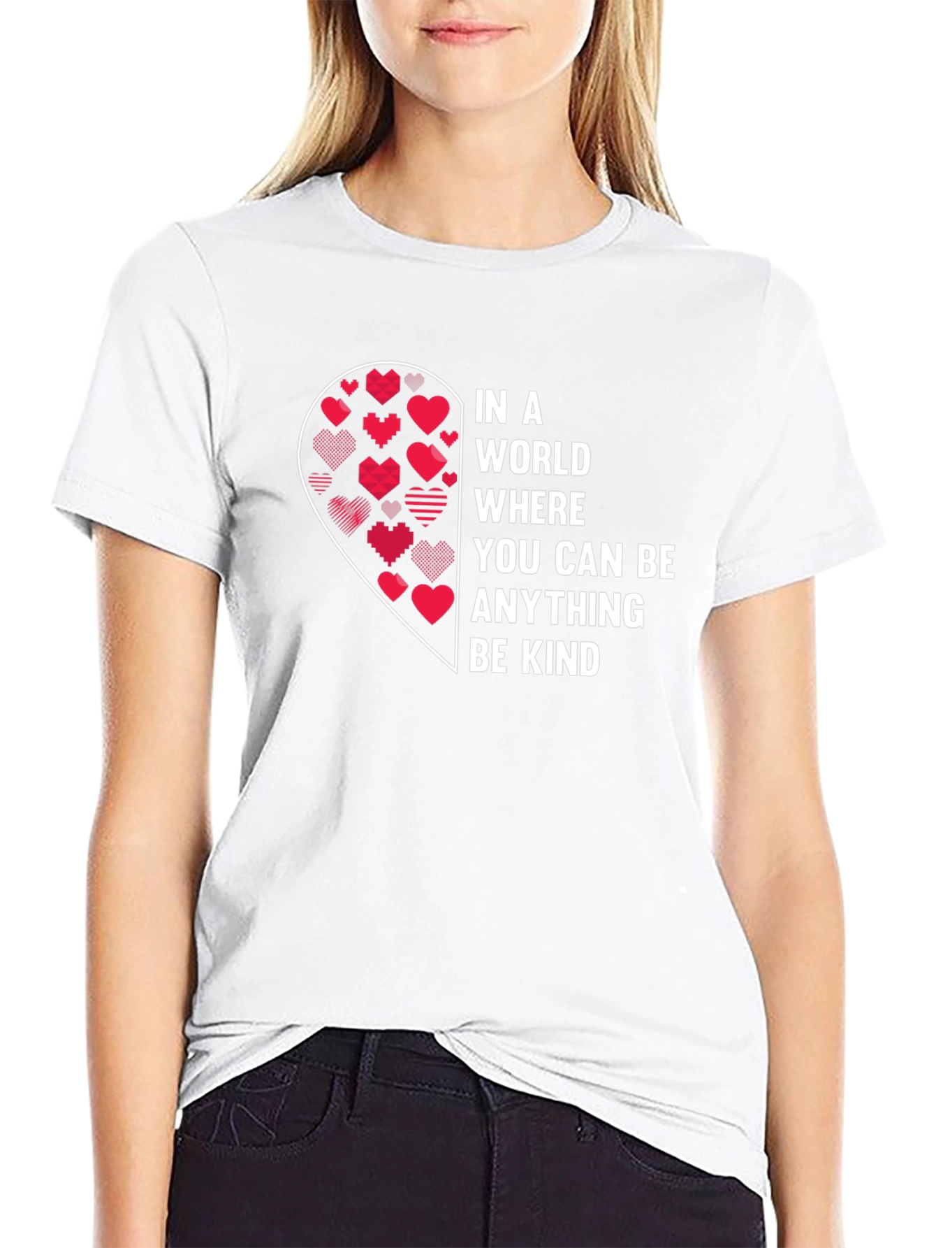 Be Kind Heart Graphic T-Shirt
