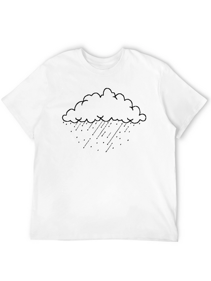 Rain Cloud Graphic T-Shirt - Black