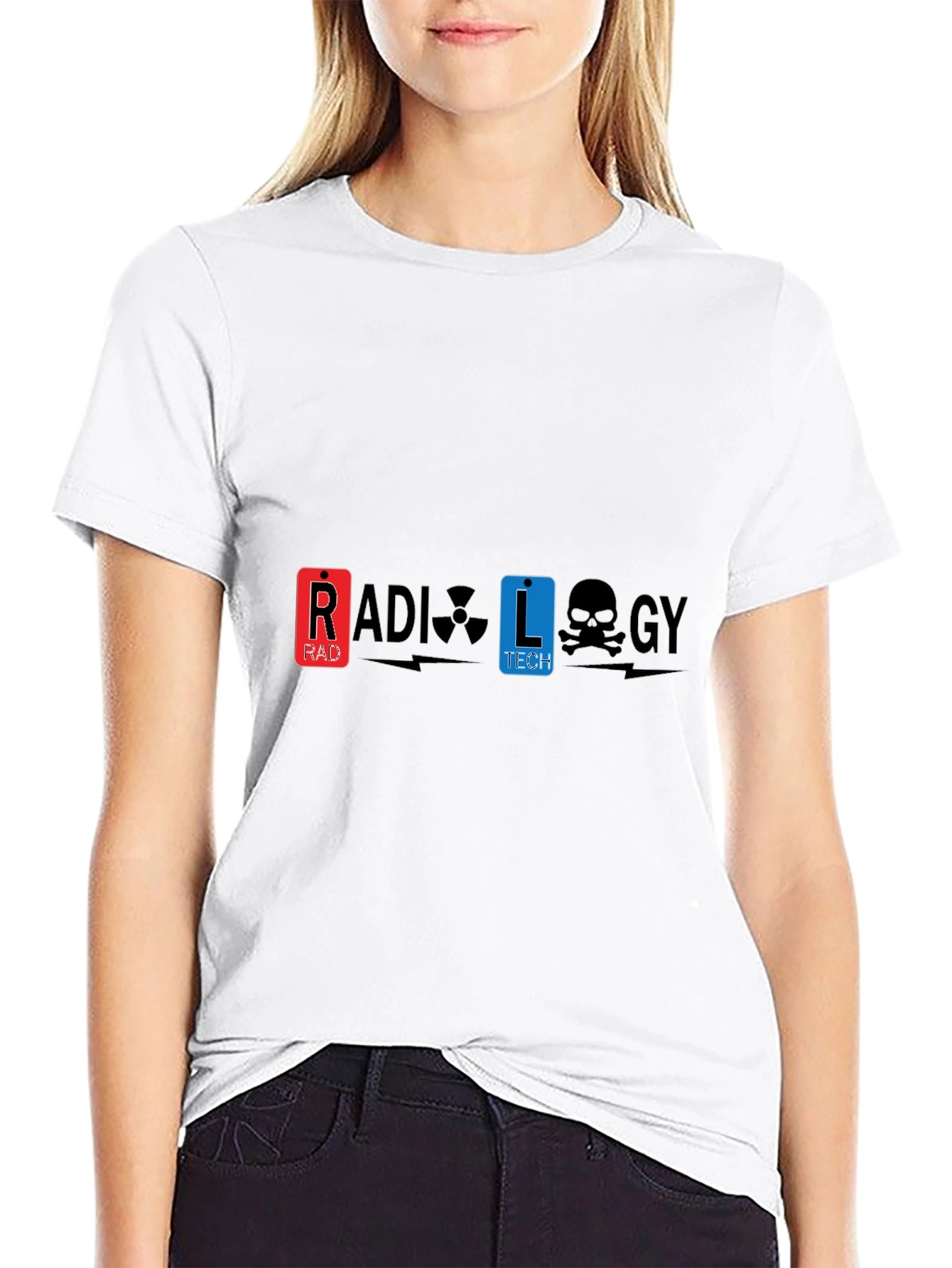 Radiology Tech Graphic Tee - Black Cotton T-Shirt