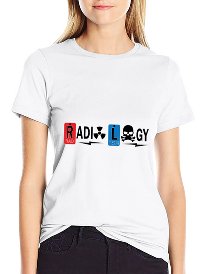 Radiology Tech Graphic Tee - Black Cotton T-Shirt