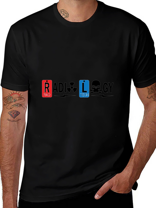 Radiology Tech Graphic Tee - Black Cotton T-Shirt